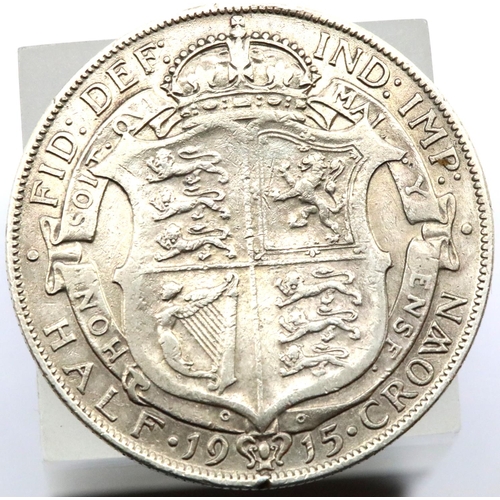 1156 - 1915 - Silver Half Crown of King George V. P&P Group 1 (£14+VAT for the first lot and £1+VAT for sub... 