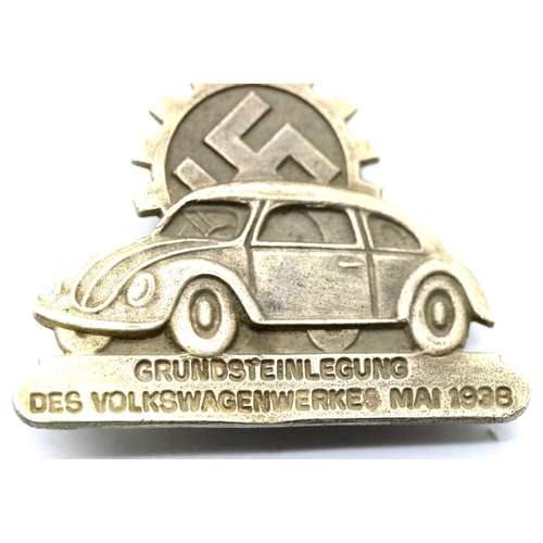 1237 - WWII German Volkswagen Fundraising Pin Made by Assman. P&P Group 1 (£14+VAT for the first lot and £1... 