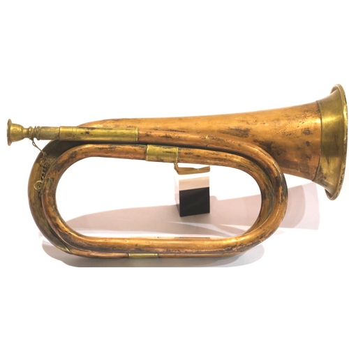 1261 - WWII German Hitler Youth Bugle. P&P Group 2 (£18+VAT for the first lot and £3+VAT for subsequent lot... 