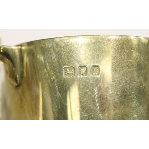 1334 - Selection of hallmarked silver items including four napkin rings, combined 228g. P&P Group 1 (£14+VA... 