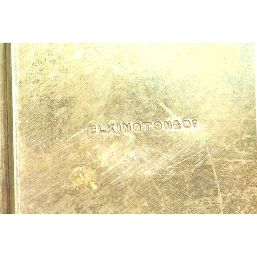 1337 - Elkington hallmarked silver plaque for the name of Smith, 62g, 15 cm square. P&P Group 1 (£14+VAT fo... 