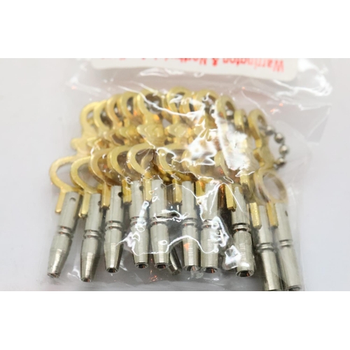 106 - Set of fourteen different sized pocket watch keys. P&P Group 1 (£14+VAT for the first lot and £1+VAT... 