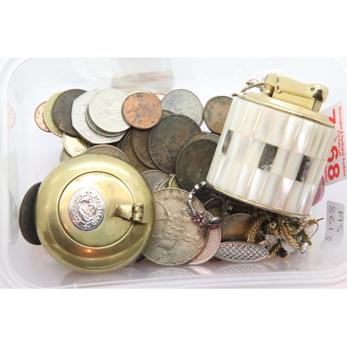 146 - Collection of costume jewellery, coins and collectables. P&P Group 1 (£14+VAT for the first lot and ... 