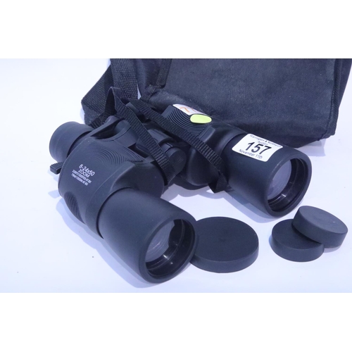 157 - Modern set of cased binoculars, 8.24x 50. P&P Group 1 (£14+VAT for the first lot and £1+VAT for subs... 