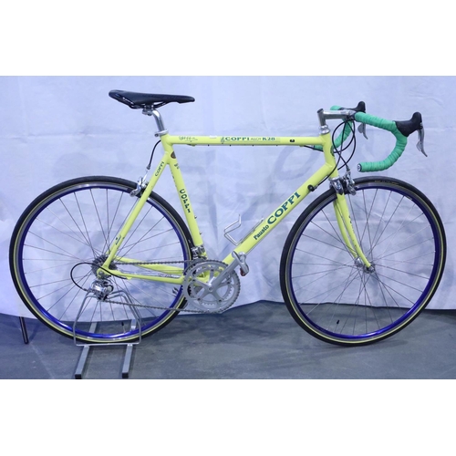 17 - Rebuilt Fausto Coppi K28 Alloy racing bicycle. Campagnolo Veloce brakes and rear derailleur, Campagn... 