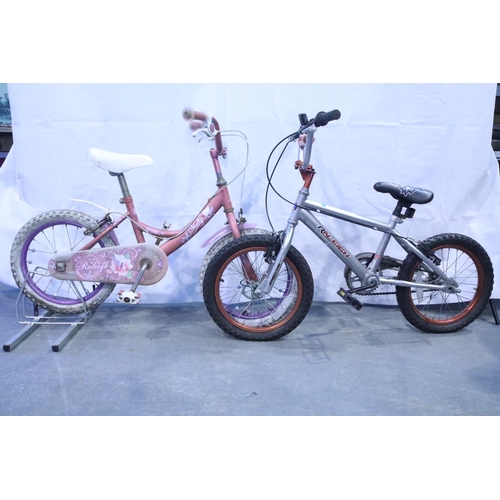 30 - Two Raleigh children's bikes. Not available for in-house P&P