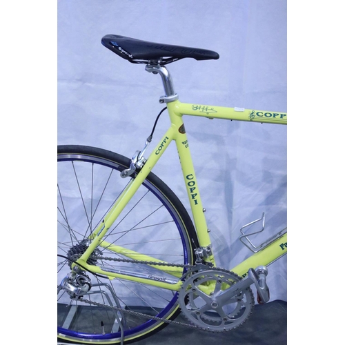 17 - Rebuilt Fausto Coppi K28 Alloy racing bicycle. Campagnolo Veloce brakes and rear derailleur, Campagn... 