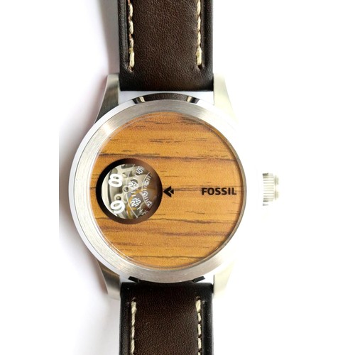 1086 - Gents new Fossil skeleton wristwatch. P&P Group 1 (£14+VAT for the first lot and £1+VAT for subseque... 