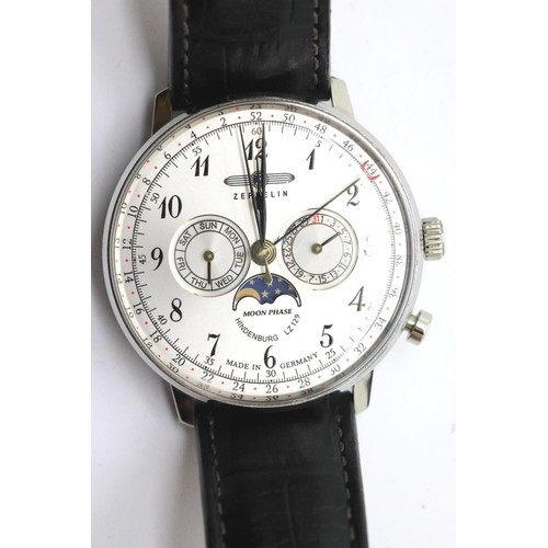 1096 - Zeppelin boxed gents wristwatch. P&P Group 1 (£14+VAT for the first lot and £1+VAT for subsequent lo... 