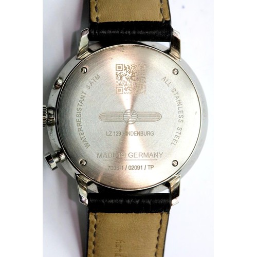 1096 - Zeppelin boxed gents wristwatch. P&P Group 1 (£14+VAT for the first lot and £1+VAT for subsequent lo... 