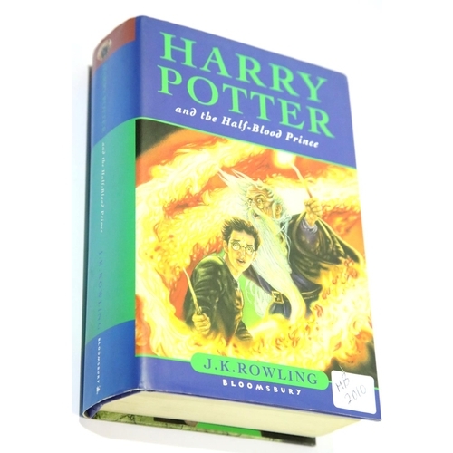 1295 - 2005 copy of J K Rowling Harry Potter and the Half Blood Prince with printing error to page 99 