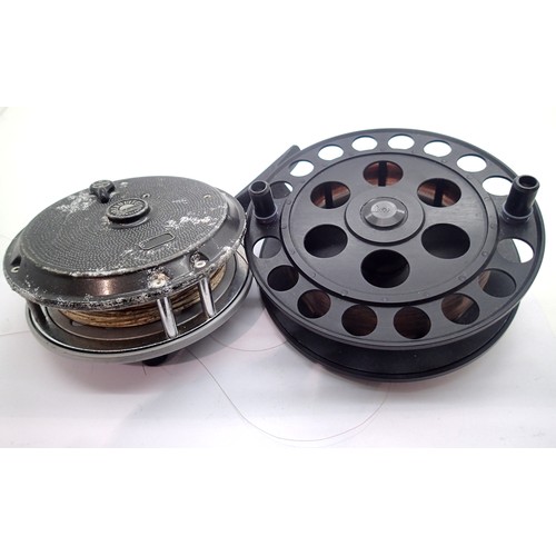 1518 - Two fishing reels, centre pin and beaulite fly reel. P&P Group 2 (£18+VAT for the first lot and £3+V... 