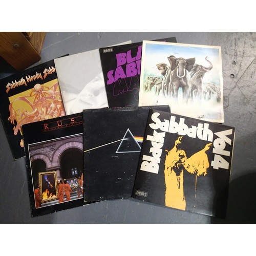 1583 - Twenty one mixed Rock LPs including Black Sabbath, Pink Floyd, Thin Lizzy etc. Not available for in-... 