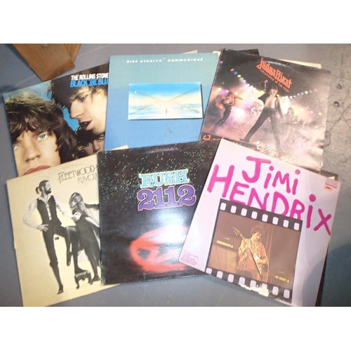 1583 - Twenty one mixed Rock LPs including Black Sabbath, Pink Floyd, Thin Lizzy etc. Not available for in-... 