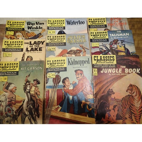 1585 - Thirty Classics Illustrated comics from the late 1950s, HRN115 to HRN169. P&P Group 3 (£25+VAT for t... 