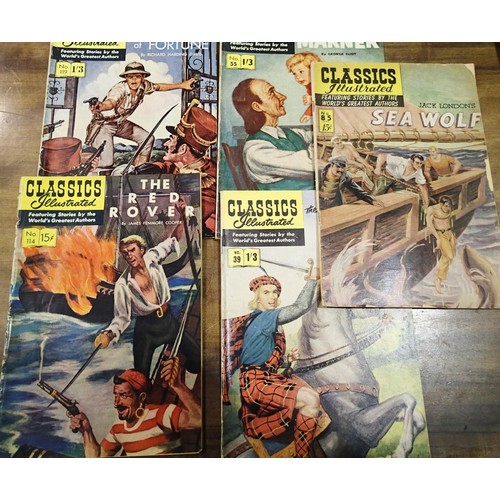 1585 - Thirty Classics Illustrated comics from the late 1950s, HRN115 to HRN169. P&P Group 3 (£25+VAT for t... 