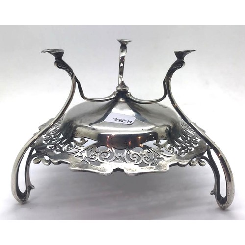 1328 - Edwardian Scottish silver bon bon dish, 118g, Glasgow 1905. P&P Group 1 (£14+VAT for the first lot a... 