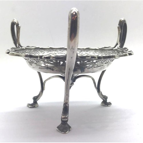 1328 - Edwardian Scottish silver bon bon dish, 118g, Glasgow 1905. P&P Group 1 (£14+VAT for the first lot a... 