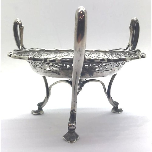 1328 - Edwardian Scottish silver bon bon dish, 118g, Glasgow 1905. P&P Group 1 (£14+VAT for the first lot a... 