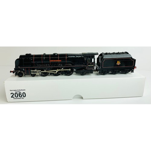 2060 - Hornby OO Gauge 46238 'City of Carlisle' Repainted Gloss Black - Supplied in Plain White Box P&P Gro... 