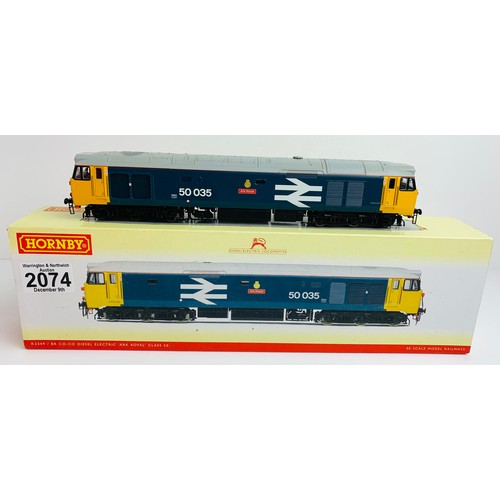 2074 - Hornby R2349 Class 50 035 'Ark Royal' BR Large Logo - Boxed P&P Group 1 (£14+VAT for the first lot a... 