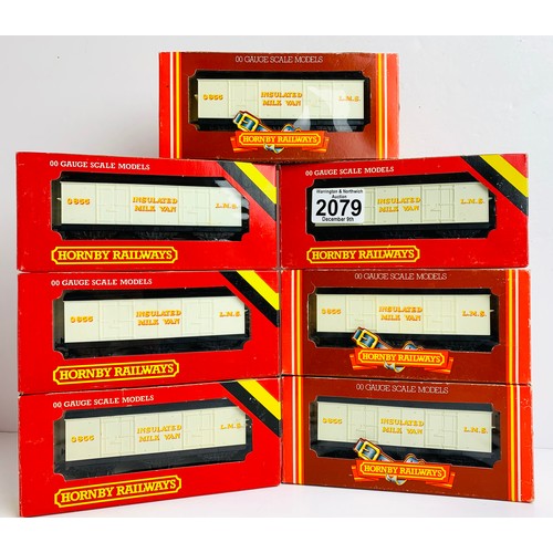 2079 - 7x Hornby LMS Insulated Milk Vans - All Boxed. P&P Group 2 (£18+VAT for the first lot and £3+VAT for... 