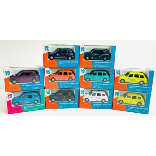 2100 - 10x Corgi '2012 London Olympics Taxi' - All Boxed. P&P Group 2 (£18+VAT for the first lot and £3+VAT... 