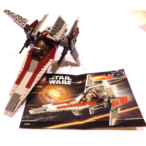 2351 - Lego 6205 Star Wars V Wing Fighter, built with instructions. P&P Group 2 (£18+VAT for the first lot ... 