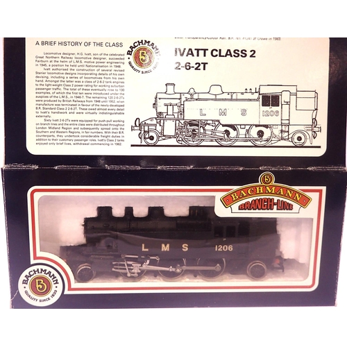 2289 - Bachmann 31-453 Ivatt 2.6.2 tank, LMS black 1206. P&P Group 1 (£14+VAT for the first lot and £1+VAT ... 