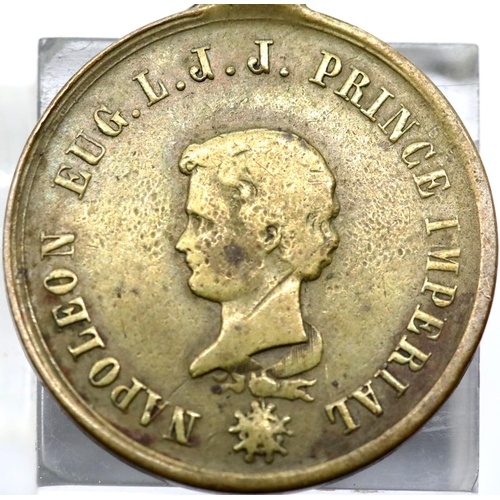 1215 - Medal to commemorate the investiture of Prince Imperial Eugene, son of Napoleon III of France. P&P G... 