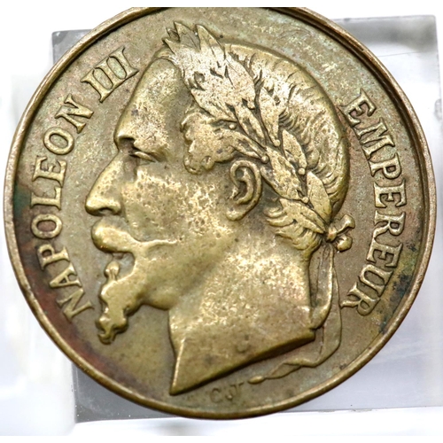 1215 - Medal to commemorate the investiture of Prince Imperial Eugene, son of Napoleon III of France. P&P G... 