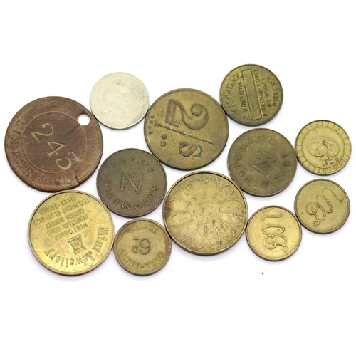 1219 - Miscellaneous tokens including a Lister Mining tally and events. P&P Group 1 (£14+VAT for the first ... 