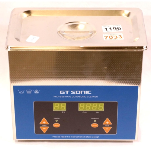 1196 - GT Sonic Ultrasonic cleaner for watches and jewellery, model VGT-1730QTD. P&P Group 2 (£18+VAT for t... 