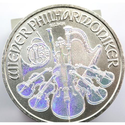 1204 - 2017 1 ounce Fine Silver Austrian 1.5 Euro Wiener Philharmonic. P&P Group 1 (£14+VAT for the first l... 