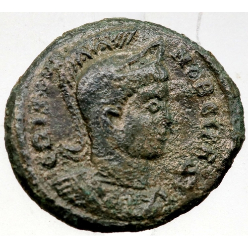 1201 - Roman Bronze AE3 Constantine dynasty - with Globe on sacrificial Altar - minted in Treveri. P&P Grou... 