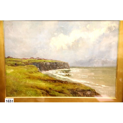 1651 - Charles Rutherford (Newcastle / North Shields 1854-1901), pair of coastal landscapes, each monogramm... 