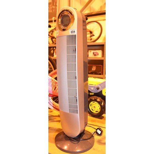 604 - Prem-I-Air oscillating electric fan. Not available for in-house P&P
Condition Report: All electrical... 