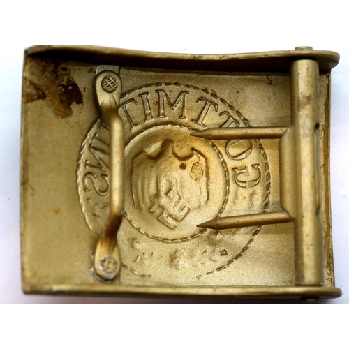 3452 - German WWII type Wehrmacht belt buckle. P&P Group 1 (£14+VAT for the first lot and £1+VAT for subseq... 