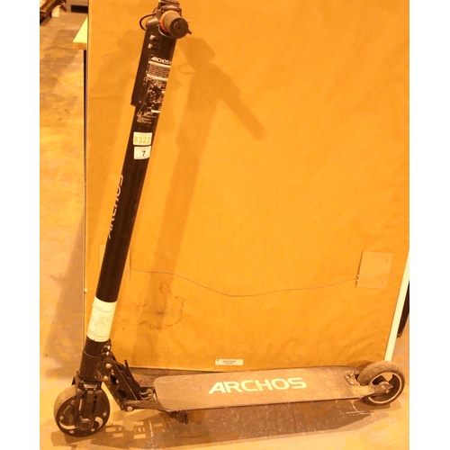 7 - Archos bolt electric scooter lacking charger. Not available for in-house P&P