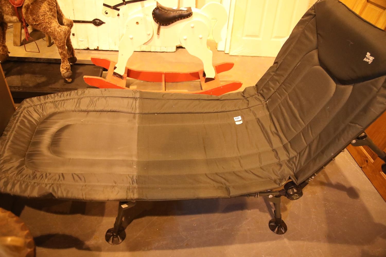 Nash Outlaw Deluxe 3 folding adjustable fishing camp bed. Not available for in house P P