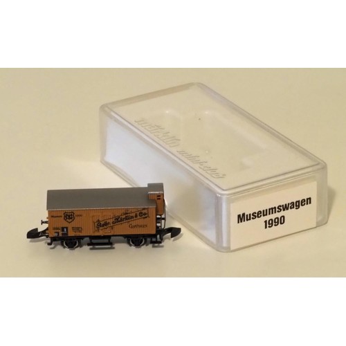 2298 - Marklin mini-club Z-scale 80001 Museum wagon 1990, new in original box. Hard-to-find collectors mode... 