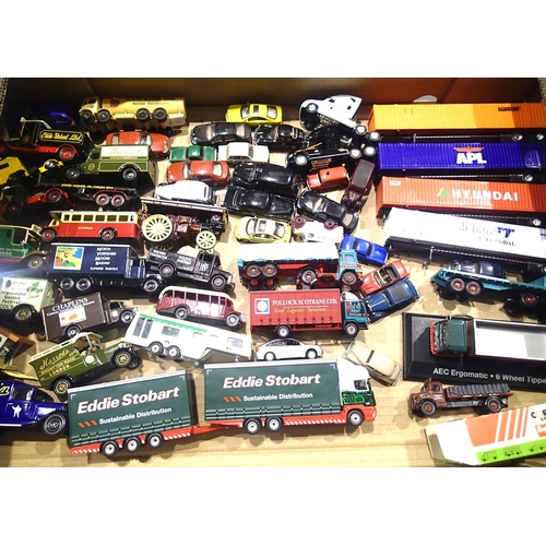 2224 - Over fifty unboxed diecast vehicles including Oxford OO scale. P&P Group 2 (£18+VAT for the first lo... 