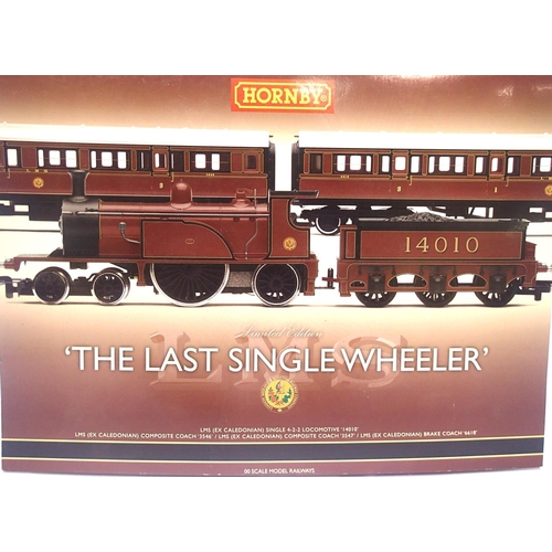 2227 - Hornby R2806, The Last Single Wheeler train pack, LMS Red 4.2.2 loco and tender and three coaches. P... 