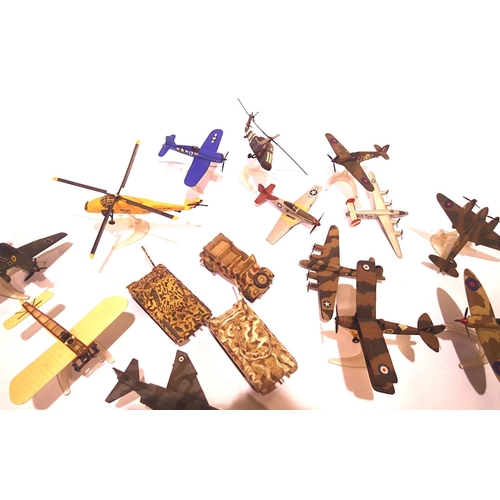 2307 - Selection of Corgi small scale aircraft and military vehicles. P&P Group 2 (£18+VAT for the first lo... 