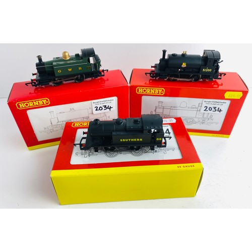 2034 - 3x Hornby OO Gauge 0-4-0 Tank Locos Boxed P&P Group 1 (£14+VAT for the first lot and £1+VAT for subs... 