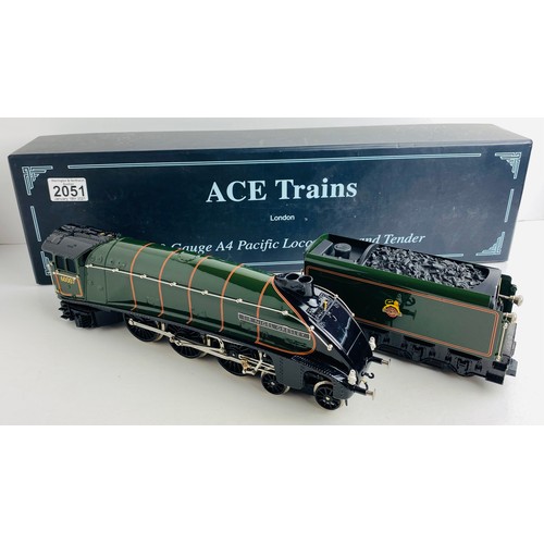 2051 - Ace Trains O Gauge Sir Nigel Gresley BR 60007 Class A4 Boxed  P&P Group 2 (£18+VAT for the first lot... 