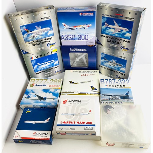 2199 - 13x  1:400 Scale Aircraft Diecast Model Aircraft **WITH FAULTS SOLD AS SEEN ! ** P&P Group 3 (£25+VA... 