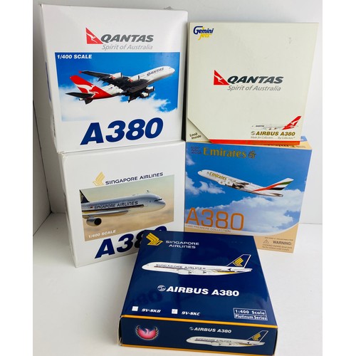 2198 - 5x 1:400 Scale Aircraft Diecast Model Aircraft **WITH FAULTS SOLD AS SEEN !** P&P Group 2 (£18+VAT f... 