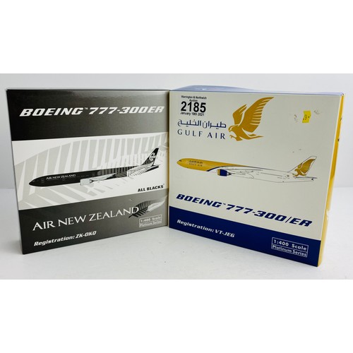 2185 - 2x Phoenix 1:400 Scale Aircraft Diecast Model Aircraft - In Boxes (ALL WHEELS PRESENT & OK) P&P Grou... 