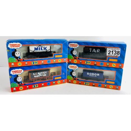 2138 - 4x Hornby Thomas & Friends OO Gauge Wagons  Boxed P&P Group 1 (£14+VAT for the first lot and £1+VAT ... 